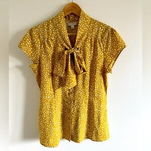 Banana Republic tie-neck blouse